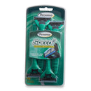 Personna Men's Speed 3 Triple Blade Razors, 4-Pack