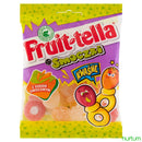 Fruit-tella sour jelly fruit nipples with sour topping 100g