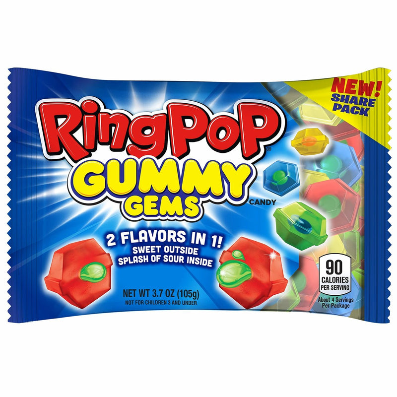 Ring Pop Gummy Gems Candy (105g)