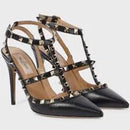 VALENTINO GARAVANI  Rockstud leather pumps--size 6