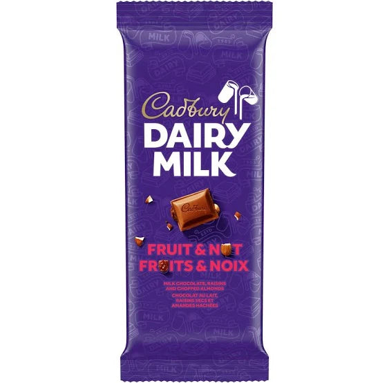 Cadbury Dairy Milk 100g chocolate bar - pick your flavor