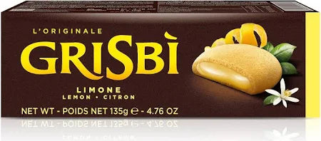 GRISBI Lemon Cream Filled Cookie (Box 135 gr - 4.76 oz.)