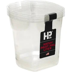 HANDy 32 oz. Paint Pail Liner, Solvent Resistant, 6-Pack, Made from 100% Recycled Plastic