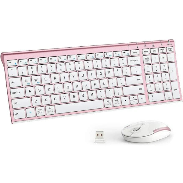 ATTOE GK03 Wireless Keyboard and Mouse Combo - 2.4G Portable Wireless Keyboard Mouse
