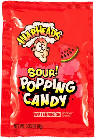 Warhead Sour Watermelon Popping Candy 9g