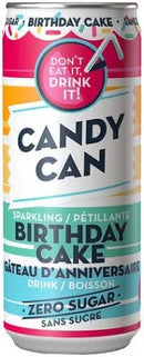Candy Can,Fun Sparkling Flavours, Zero-Sugar, (330ml x 12 Pack) Sleek Cans-assorted flavor - pick up only