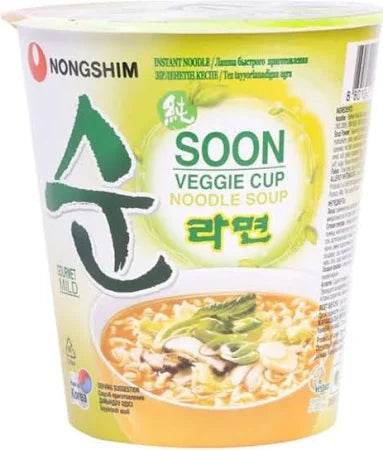 Nong Shim Soon Veggie Noodle Soup case of 6