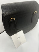 ai - MINI CROC BLACK PURSE