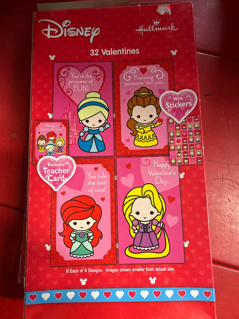Assorted Kids Valentines--32 pack with stickers