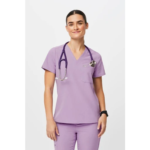FIGS Casma Three-Pocket Scrub Top--assorted colors and sizes