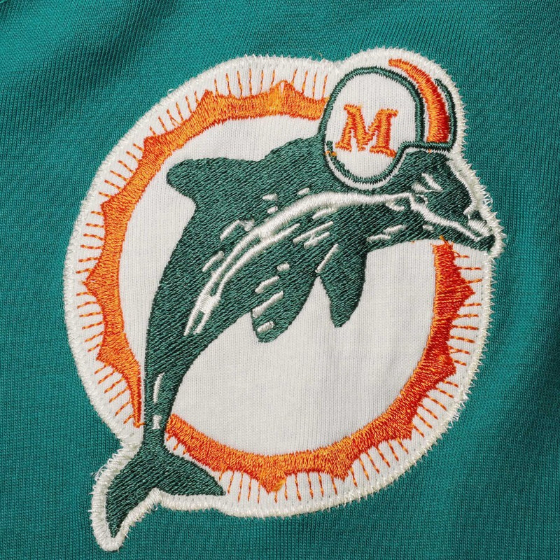 Mitchell & Ness Aqua Miami Dolphins Long Sleeve T-Shirt (2XL)