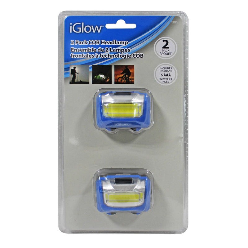 Iglow Cob Pivot Headlamp-2/Pack - 2guysonline.ca