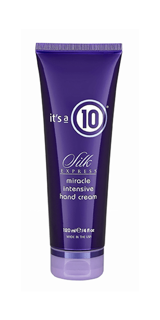 “It’s a 10” silk express miracle intensive hand cream 4fl oz