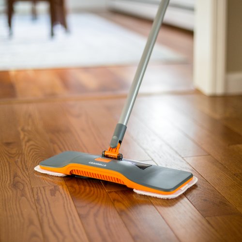 Casabella® Floor Duster and Sweeper in Graphite/Orange