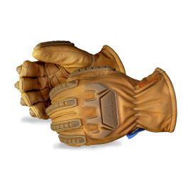 Endura® 4PRO Impact-Resistant, Goat-Grain Driver Gloves With Oilbloc, Waterproof Membrane and Insulated Fingertips large