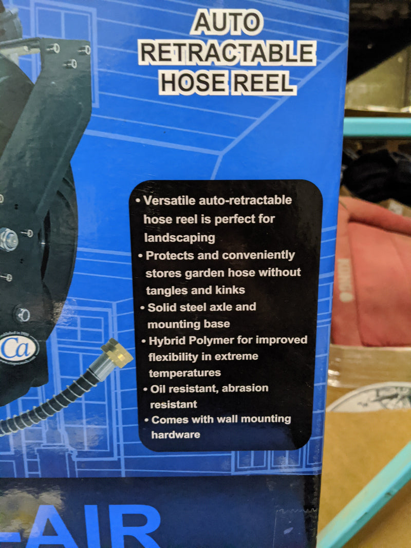 Crisp air Industrial quality Retractable Garden hose for your garage - pick up only