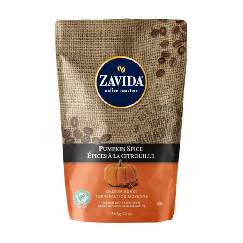 Zavida Pumpkin Spice flavored coffee beans - 340G