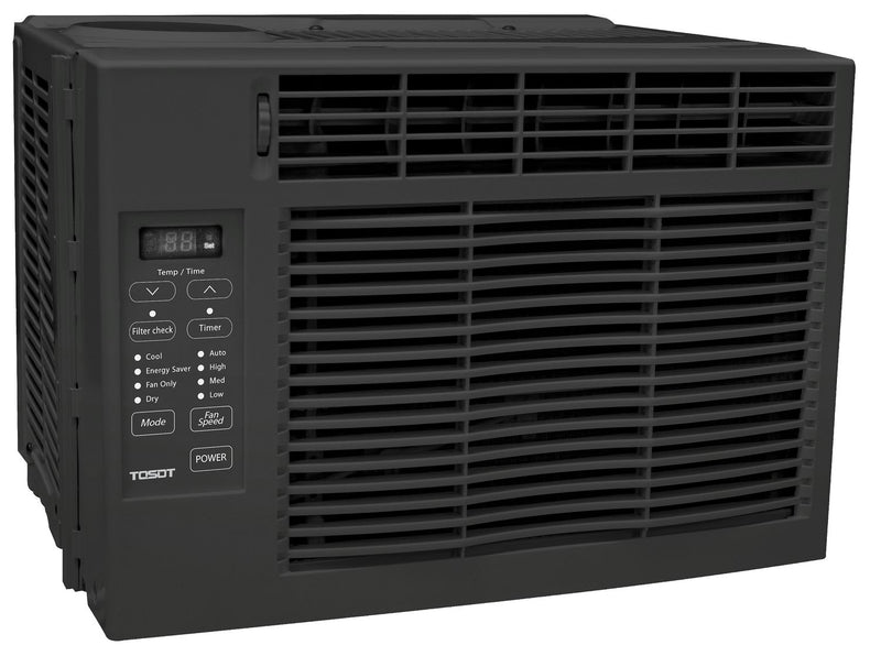 6,000 BTU Window Air Conditioner in Black with Remote Control