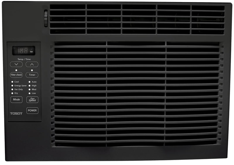 6,000 BTU Window Air Conditioner in Black with Remote Control