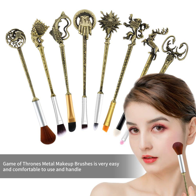 Game of Thrones make up Brushes Bronze - 8pc set