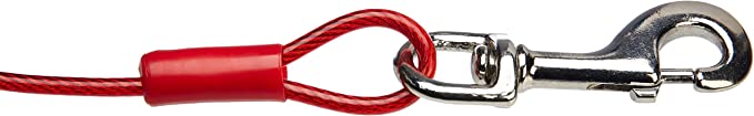 Dog Tie out cable with clips - dog leash