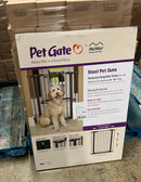 MidWest 39" High Walk-thru Steel Pet Gate, 29" - 38" Wide in Textured Graphite - Pick up only