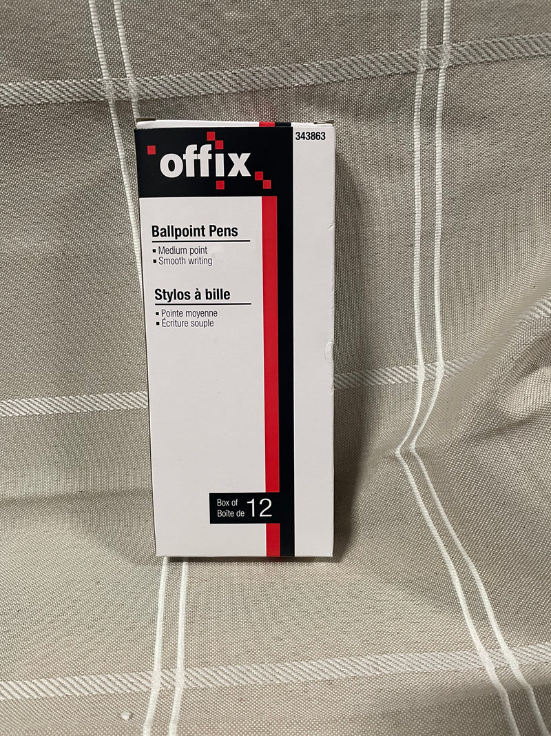 Offix ball point pens box of 12