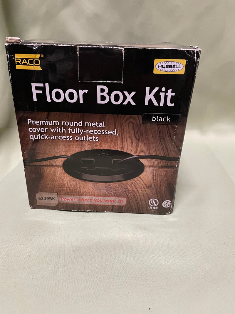 RACO floor box kit in black