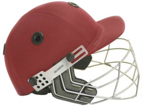 Graddige small maroon cricket helmet