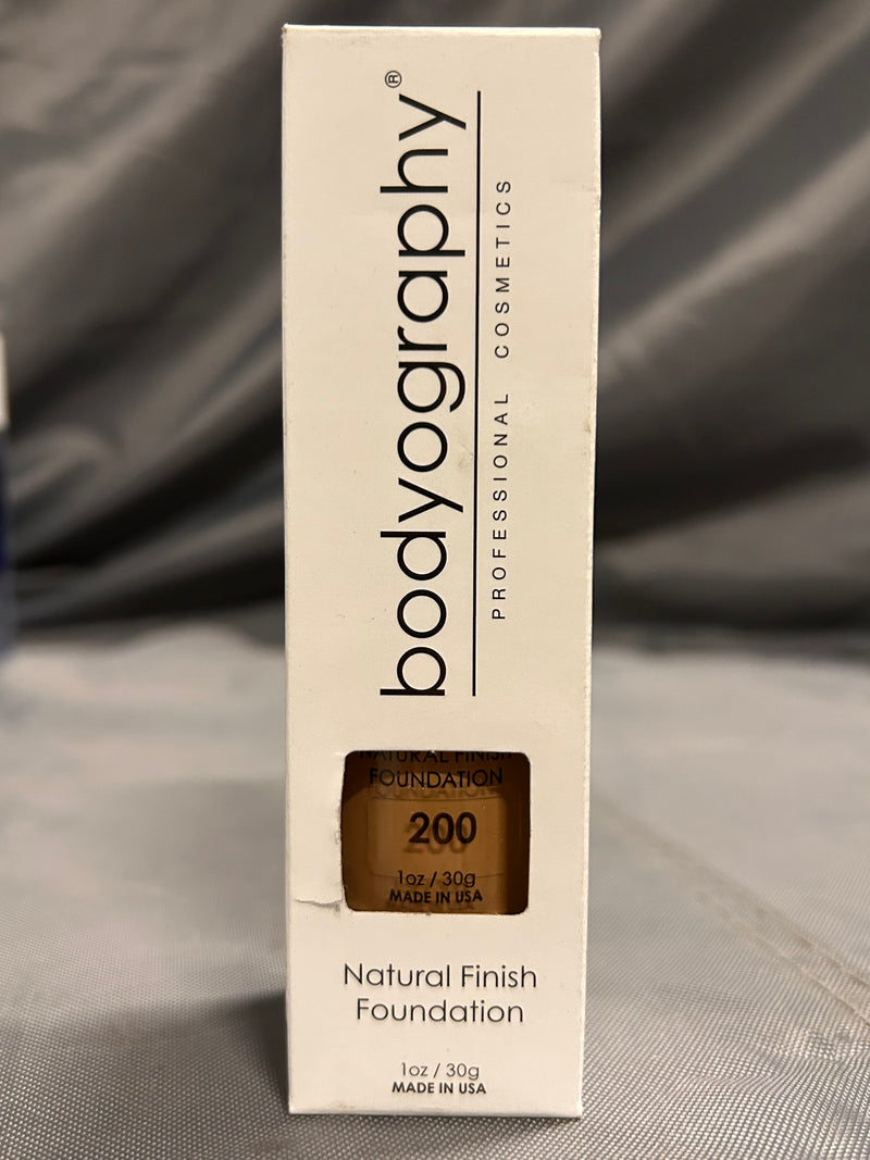 Bodyograohy natural finish foundation shade 200 med/dark warm