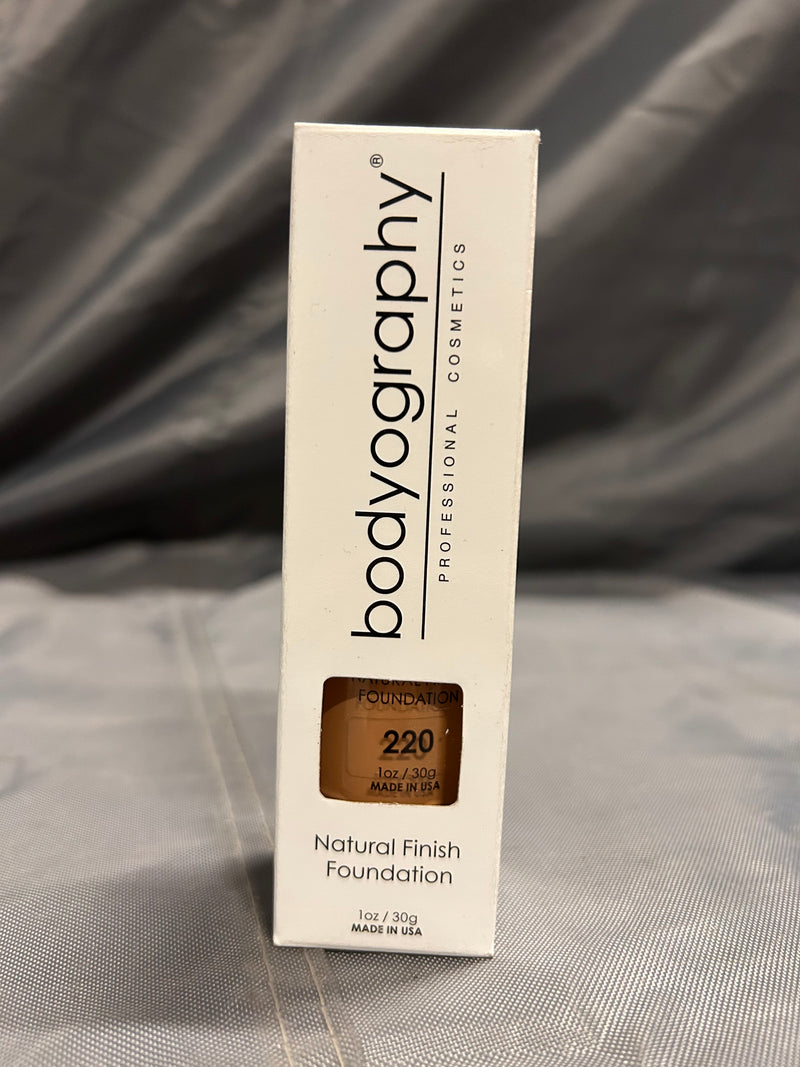 Bodyography natural finish foundation in shade 220 med/dark cool