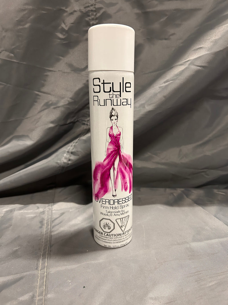 Style the runway overdressed firm hold hairspray