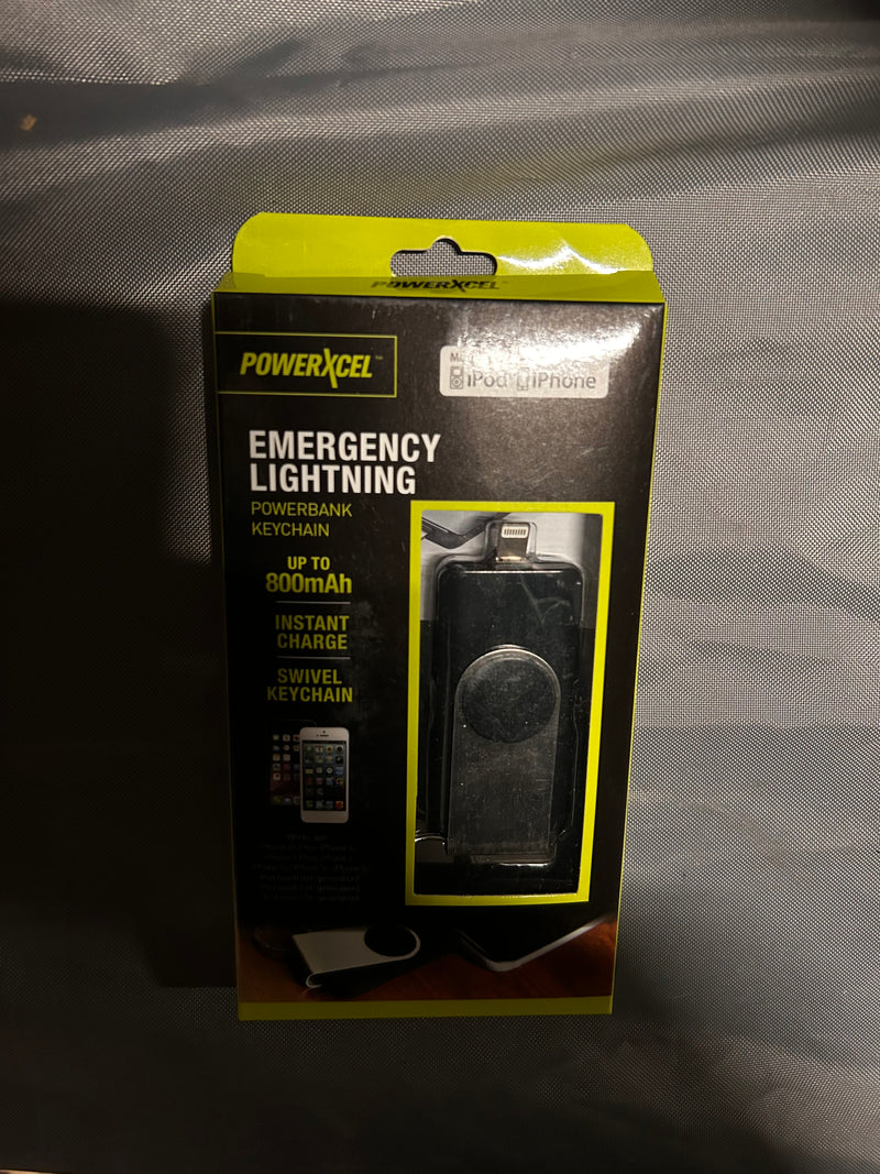 PowerXcel emergency lighting power bank keychain