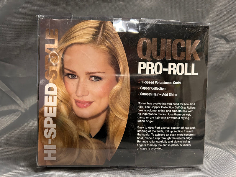 Conair quick pro-roll copper self grip rollers 12 pack