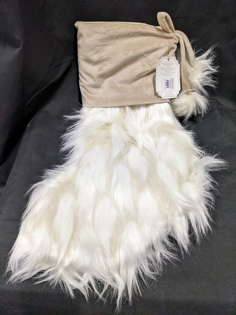 Pottery Barn Faux-Fur stocking