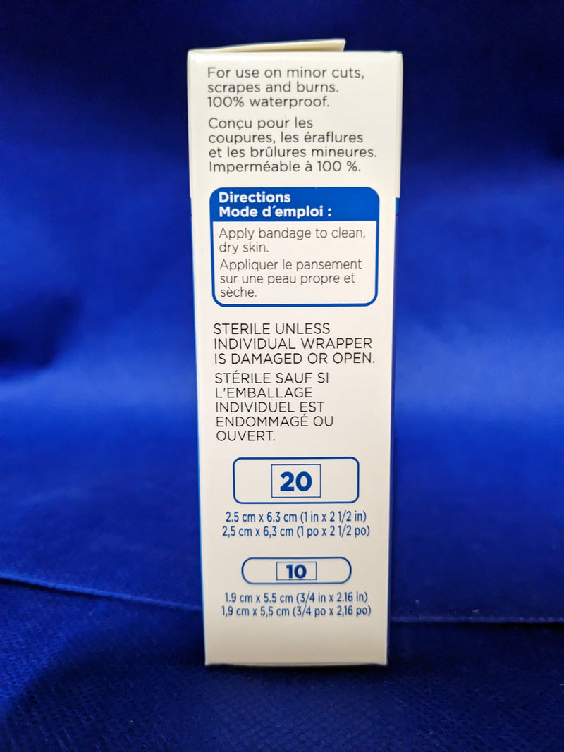 equate clear waterproof transparent dressing (bandaid) 30 pack Bandages