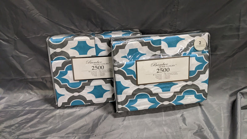 Bamboo Home Luxury 2500 Twin Sheets - 4pc - pick your pattern