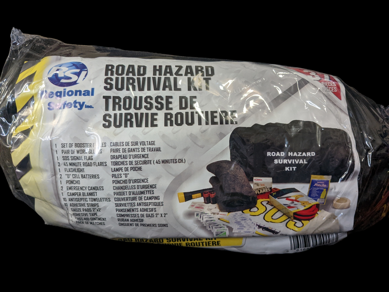 Roadside Hazard Survival Kit for your car - 37 piece