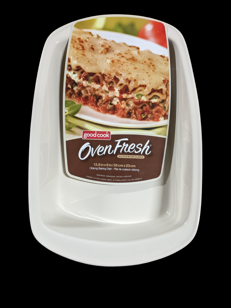 GoodCook Oven Fresh® Stoneware Oblong Side Dish Lasagna