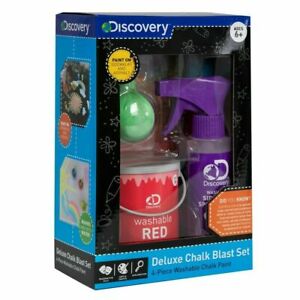 Discovery Kids Deluxe Chalk Blast Set - 4-Piece Washable Chalk Paint - 2guysonline.ca