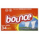 Bounce Dryer Sheets, Laundry Outdoor Fresh, 34 Count