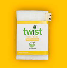 TWIST CLEAN  NATURAL SCOUR PADS - SET OF 2