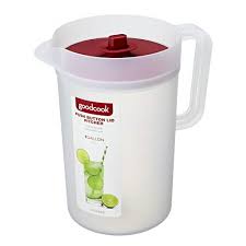 GoodCook 1 Gallon Plastic Pitcher With Vacuum Suction Seal Lid