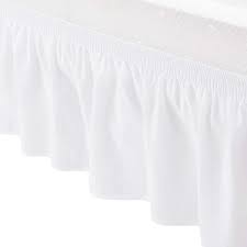 martex ruffle bed skirt full white