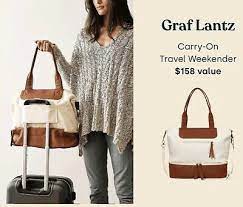 Graf Lantz - Carry-On Travel Weekender Luggage bag / tote - NWT