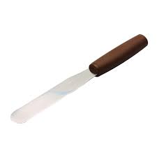 Sweet Creations Icing Spatula w/ Brown Silicone Handle - Straight or angled