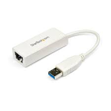 StarTech USB 3.0 to gigabit Ethernet adapter in white