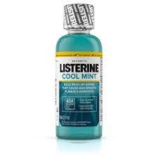 Listerine Cool Mint Antiseptic Mouthwash Travel Size 3.2 Ounces - singles