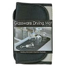 S&T Microfiber Glassware & Barware Drying Mat - Black - 2guysonline.ca