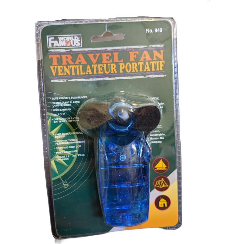 World Famous Camping Essential Personal mini fan - 2guysonline.ca